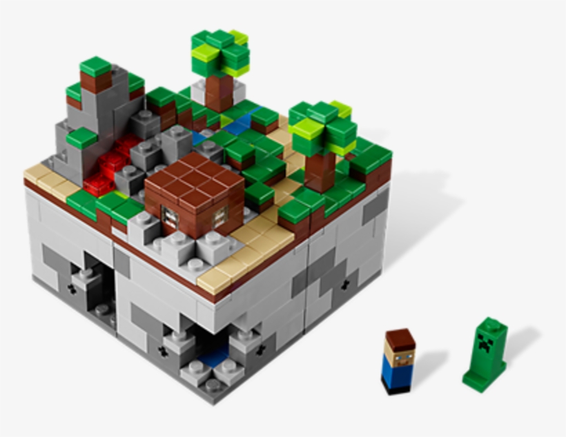 Mincraft - Minecraft Micro World Lego Set, transparent png download