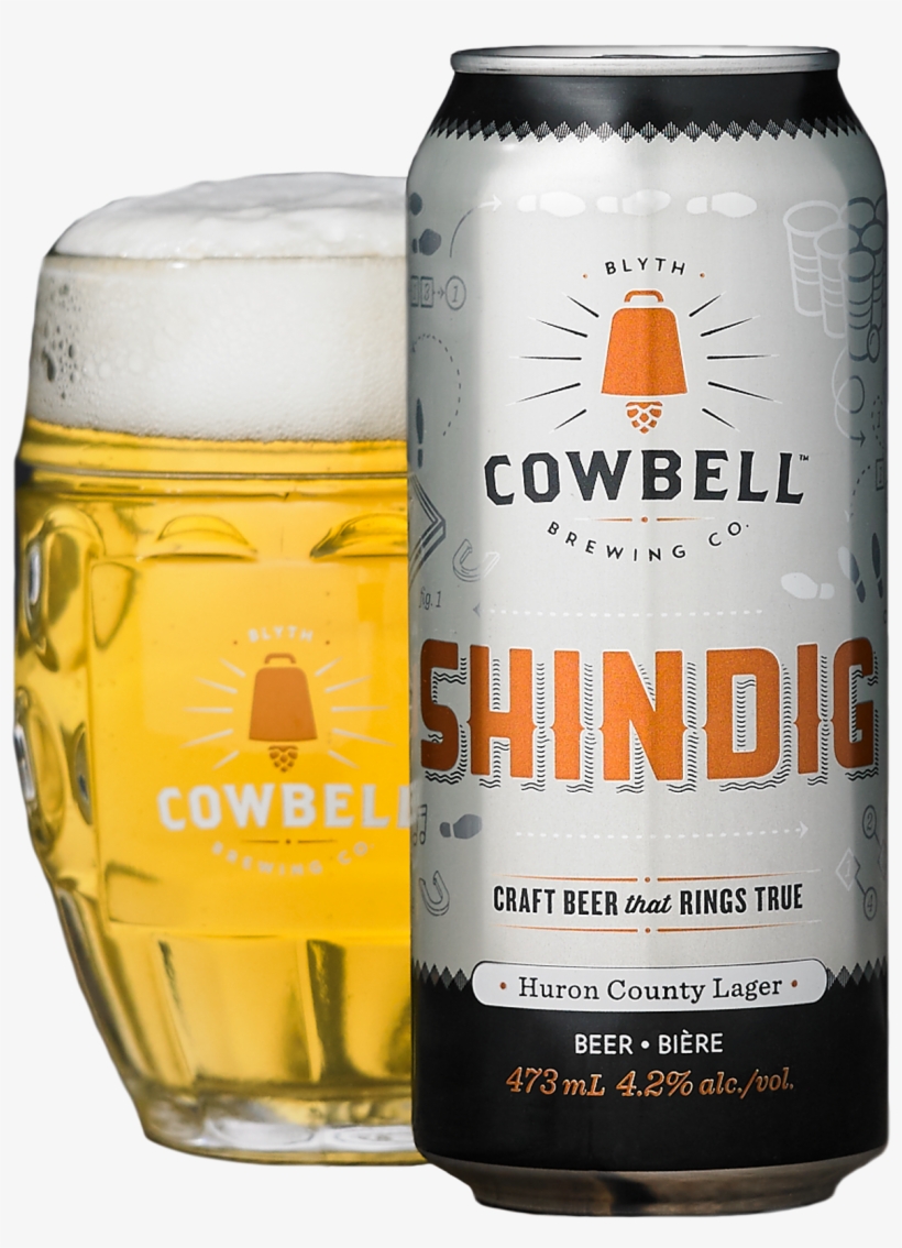 Shindig Huron County Lager - Cowbell Brewery Shindig, transparent png download