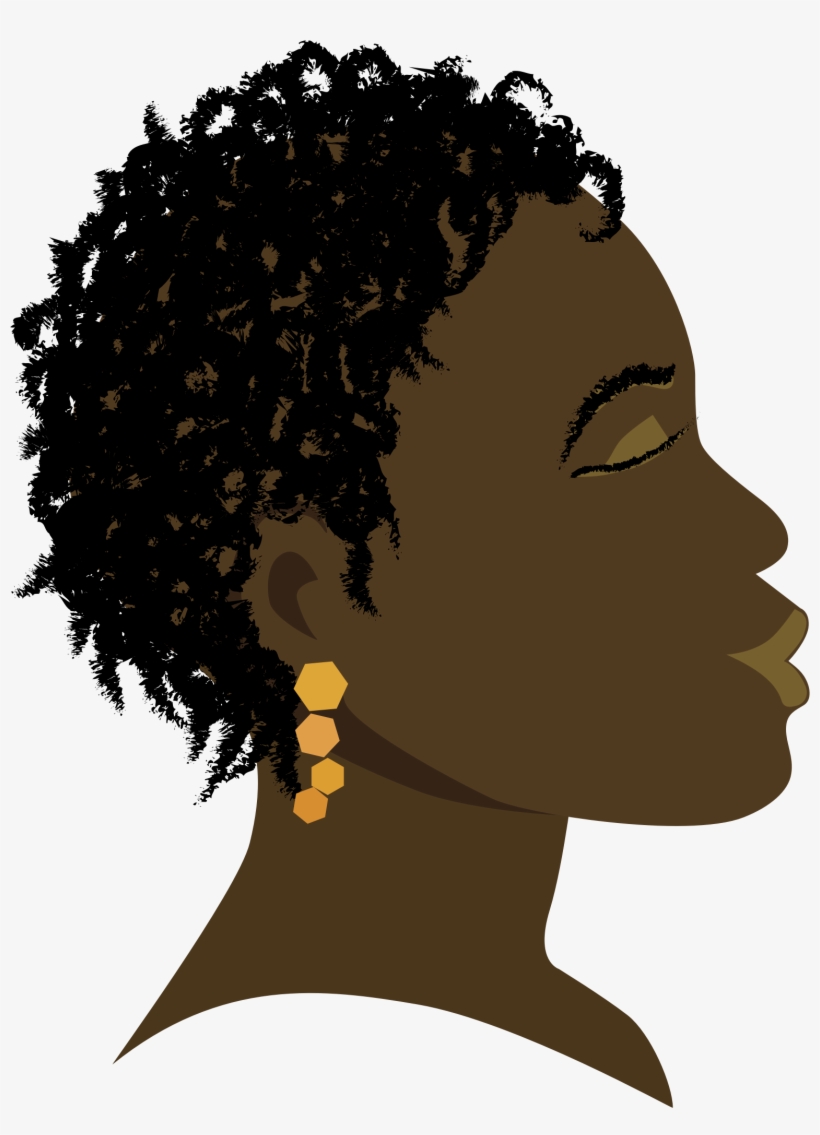 This Free Icons Png Design Of African Girl Profile, transparent png download