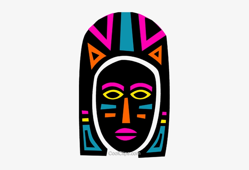 African Mask - Mask Of African Clip Art, transparent png download