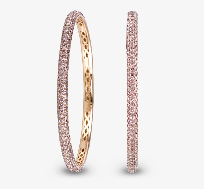 Stackable Melange Pink Diamond Bangle - Jacob & Co, transparent png download