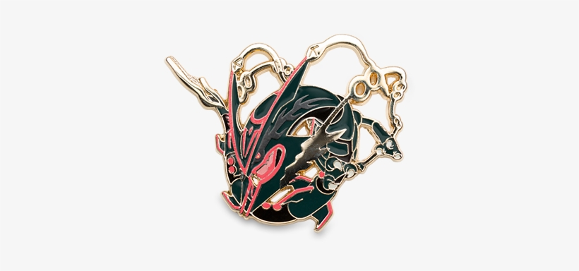 Shiny Mega Rayquaza Pin With 3 Booster Packs - Shiny Mega Rayquaza Pin, transparent png download