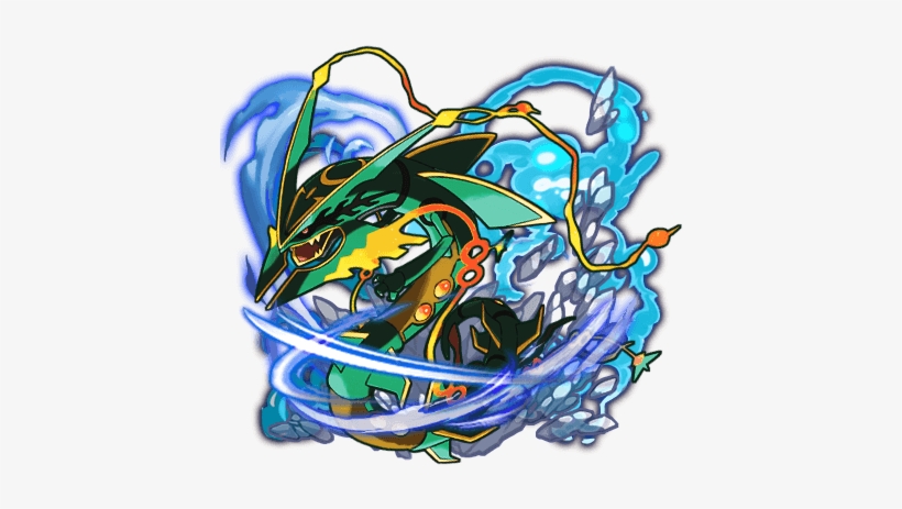 [pokémon] Rayquaza - Illustration, transparent png download