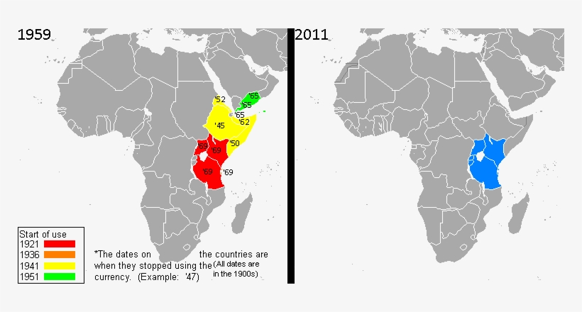 East African Shilling Map - Sudan And South Sudan, transparent png download