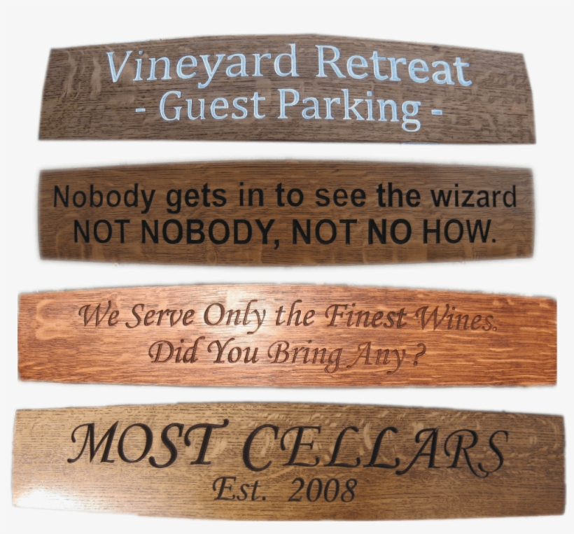 Stave Signs - 2 Line - Wood, transparent png download