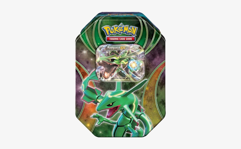 Pokemon - Pokemon Card Rayquaza Tin, transparent png download