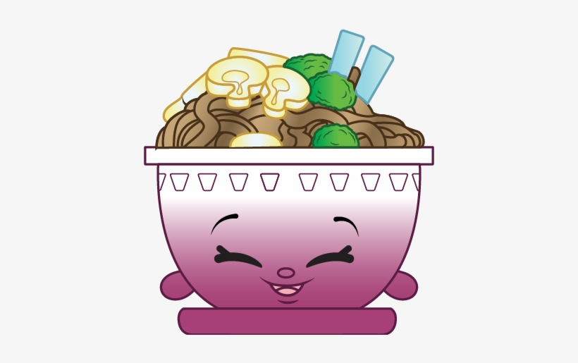 Honey Soy Noodles Natalie Noodles - Shopkins Briana Banana Smoothie Model, transparent png download