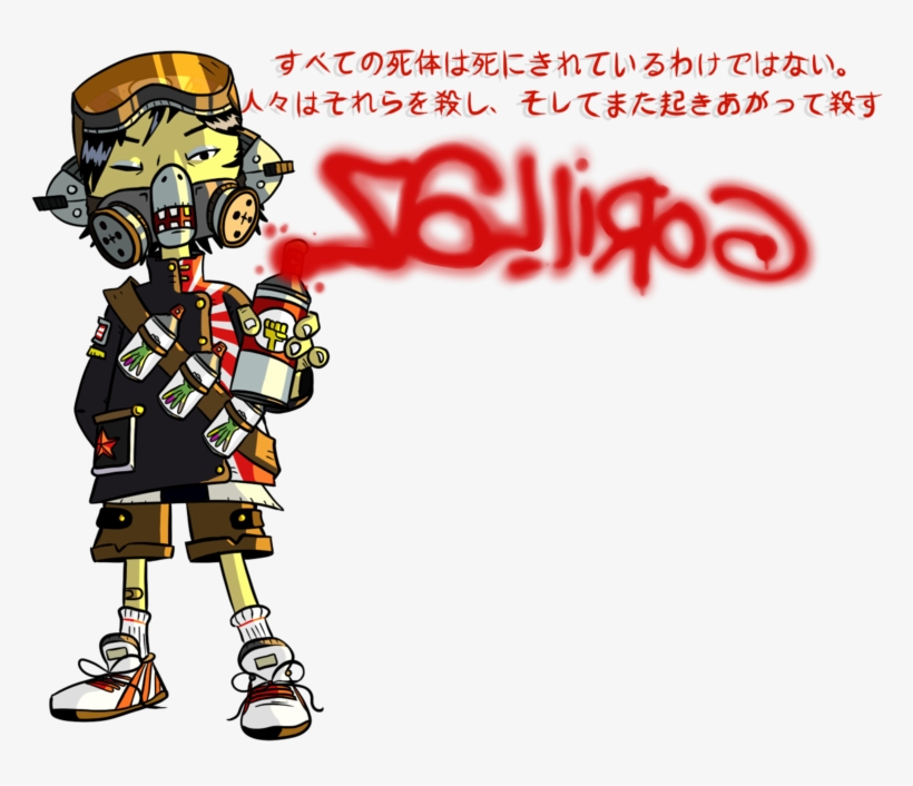 Gorillaz - Cartoon, transparent png download