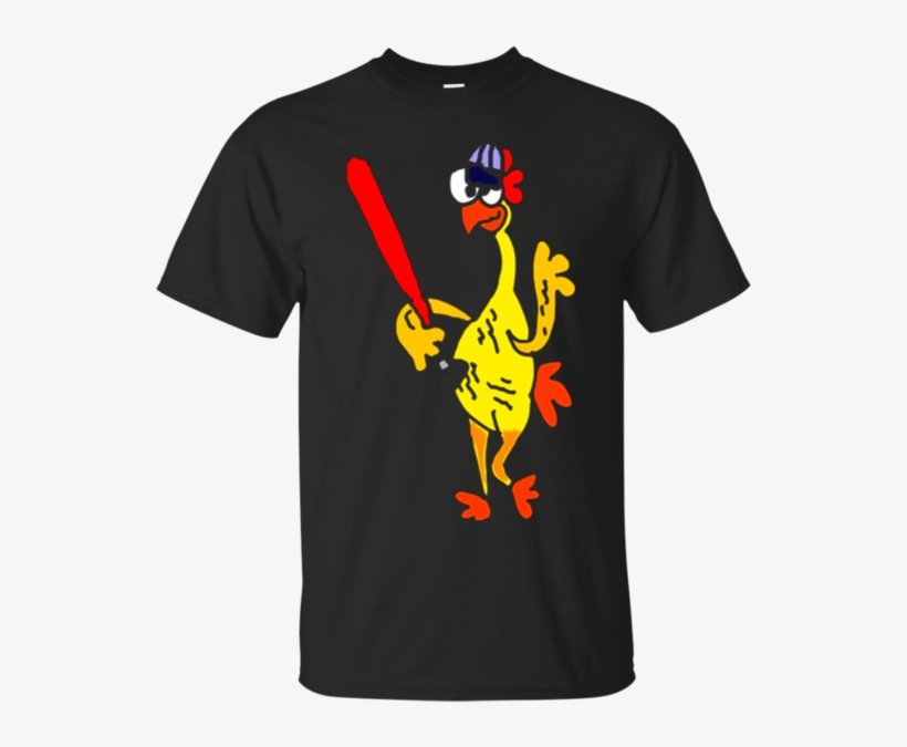 Smiletodaytees Funny Rubber Chicken Baseball T-shirt - T-shirt, transparent png download