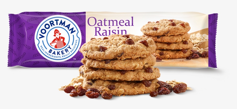 Baked With Real Whole Grain Oats And Raisins, transparent png download