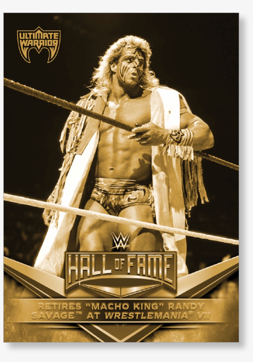 2018 Topps Wwe Ultimate Warrior Hall Of Fame Tribute - Ultimate Warrior Wrestling Card, transparent png download