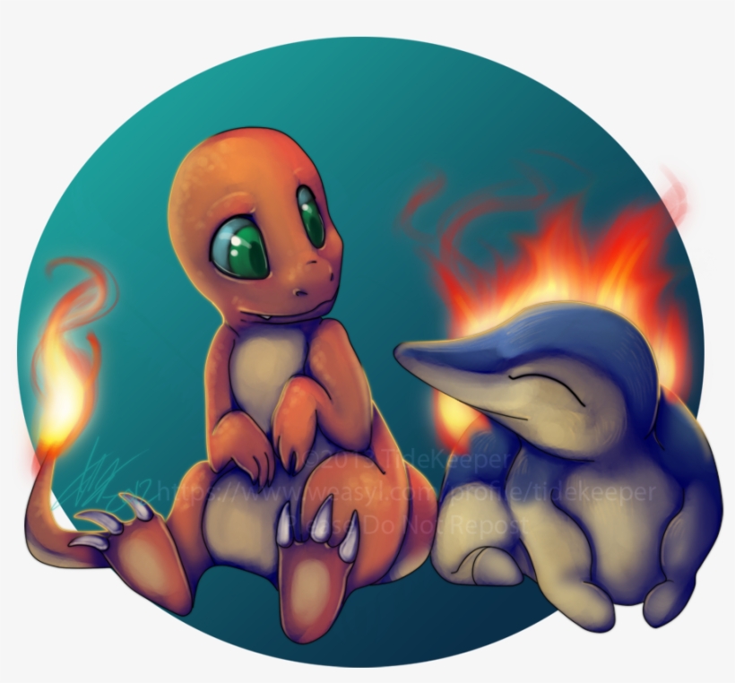 Charmander And Cyndaquil, transparent png download