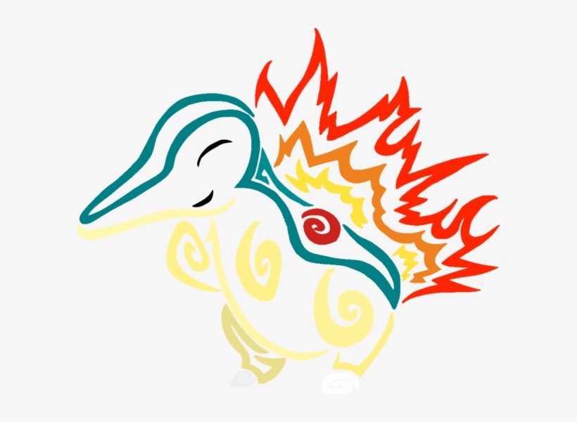 Tribalish Cyndaquil By Vaguelygenius - Digital Art, transparent png download
