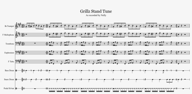 Grillz Stand Tune Sheet Music 1 Of 1 Pages - Worksheet, transparent png download