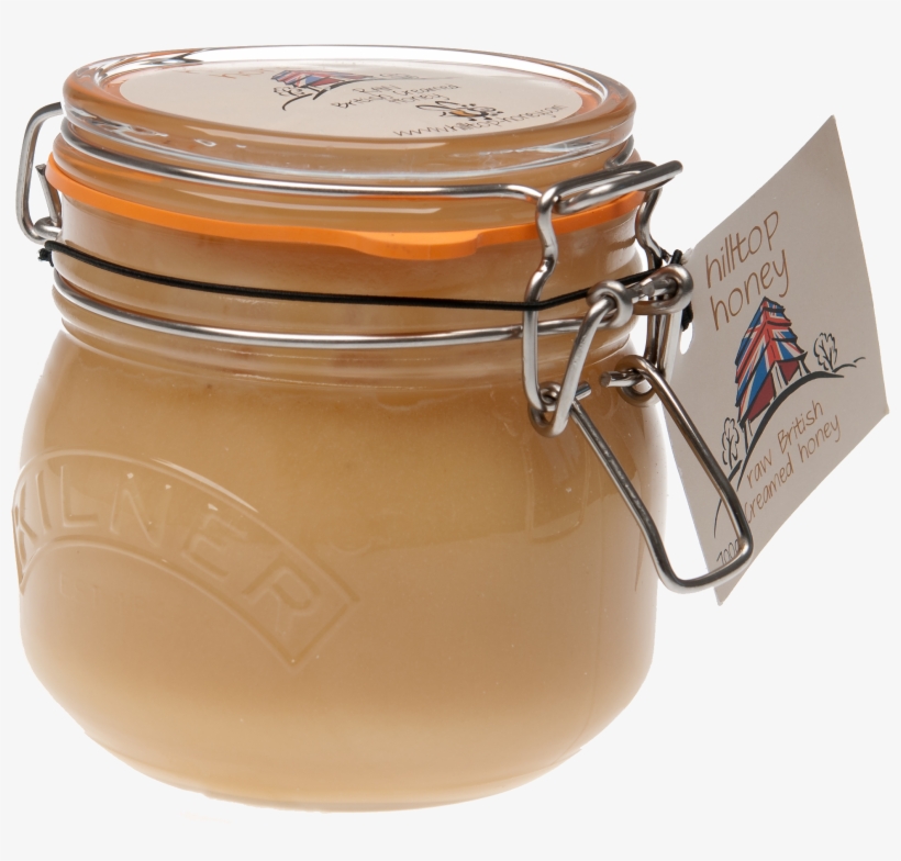 Khb Hilltop Honey Product 13nobackground 3,237×2,151 - Hilltop Honey Raw British Creamed Kilner Jar 700g, transparent png download