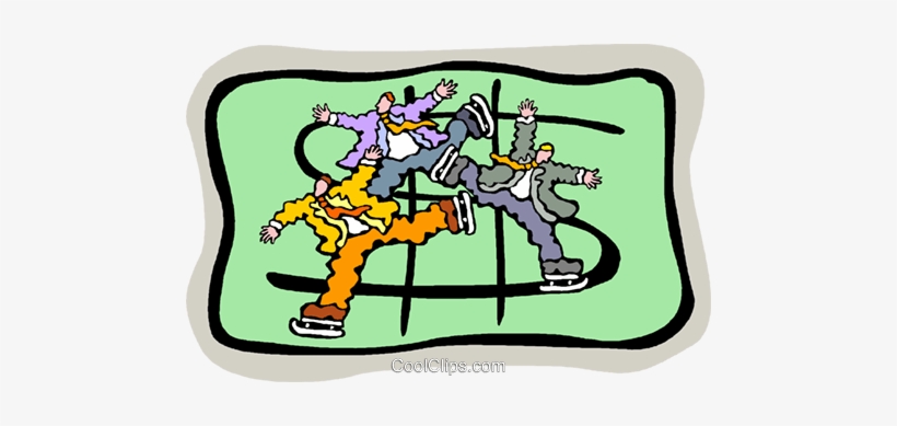 Dollar Sign, Skaters Royalty Free Vector Clip Art Illustration - Cartoon, transparent png download