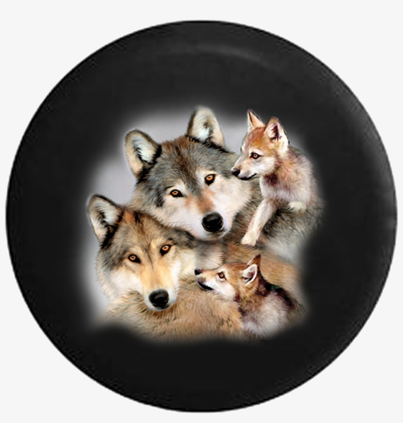 Pack Of Wolves Curled Up Bright Eyes Jeep Camper Spare - Rosy Diamond Painting Diy Painting Set Resin Wall Home, transparent png download