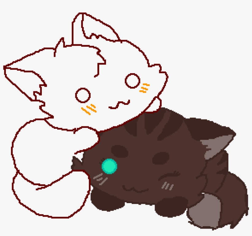 Im A Kitty Cat Krose Warrior Png Transparent Cat Eating - Cat, transparent png download