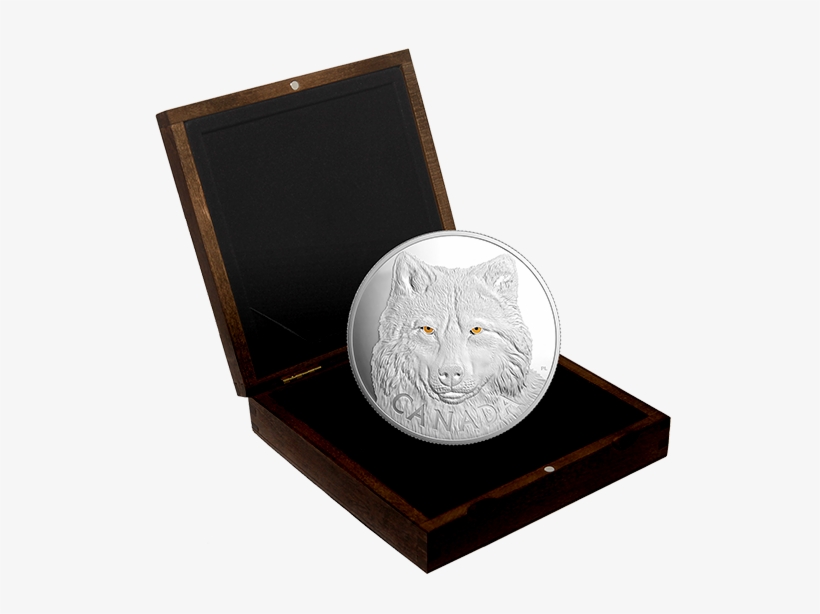In The Eyes Of The Timber Wolf - 2017 Fine Silver 250 Dollar Kilo Coin -, transparent png download