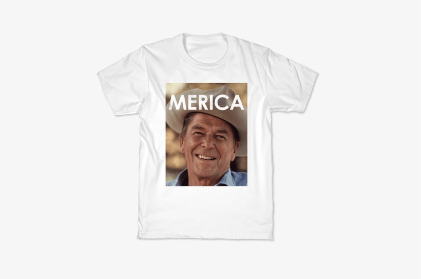 Reagan Merica Kids T-shirt - Ronald Reagan Cowboy Hat, transparent png download