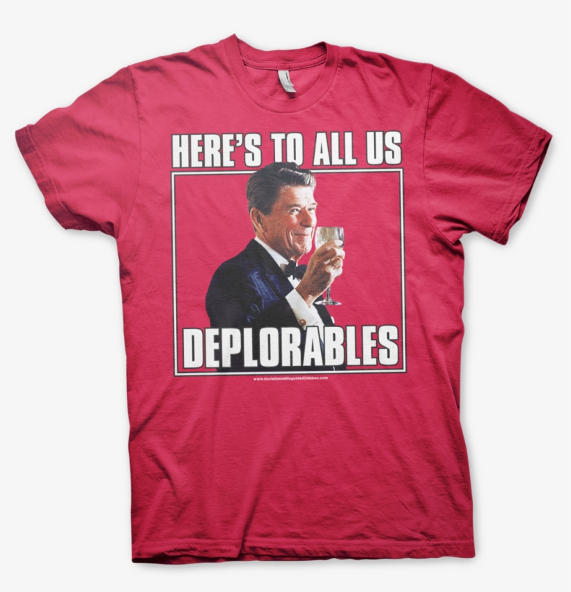 Ronald Reagan Cheers All Deplorables - Space Force T Shirt, transparent png download