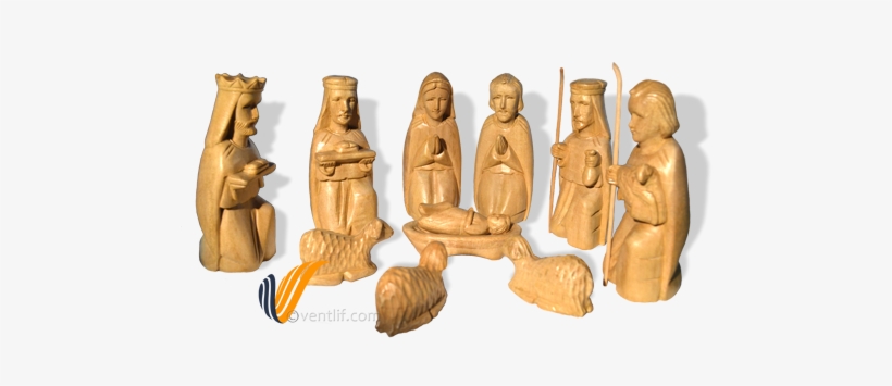 Nativity Christmas Decor Wood Carving Set - Christmas Day, transparent png download