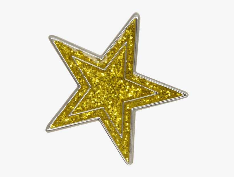 Glitter Star Pin, Gold/silver - Fathers Day Beer Bottle Labels, transparent png download