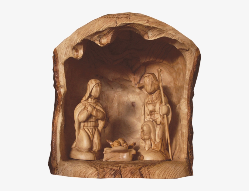 Olive Wood Joyful Nativity Set - Nativity Sets, transparent png download