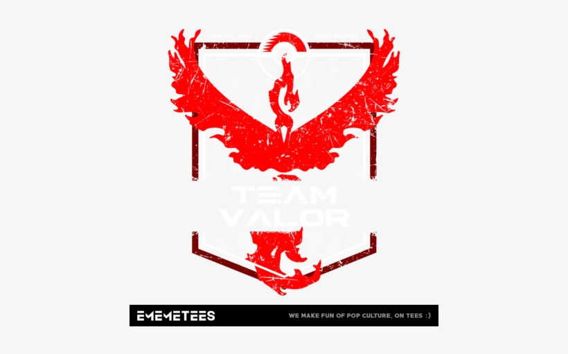 Team Valor Team Valor - Pokemon Go Red Team, transparent png download