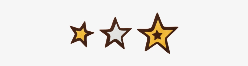 Glitter Stars Assortment - Star Outline Small, transparent png download
