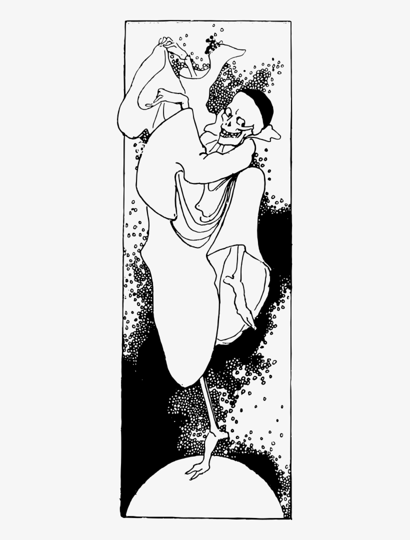Dancing Skeleton - Art Nouveau Skeleton, transparent png download