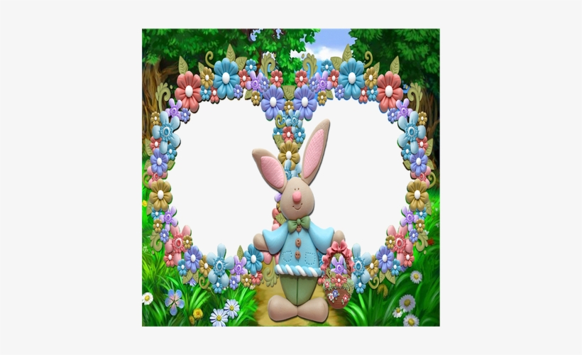 Find Cute Easter Bunny Framed Pictures - Saint Patrick's Day, transparent png download