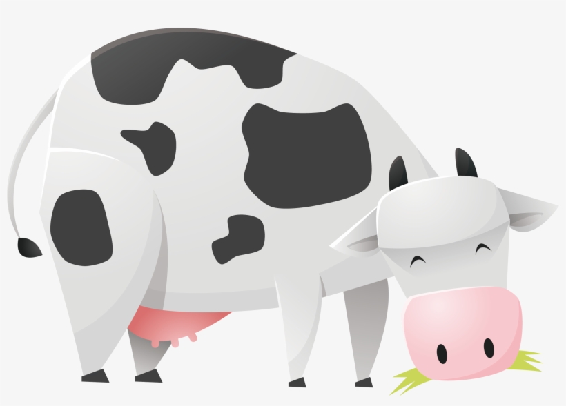 Dairy Cattle Euclidean Vector - Vetor Vaca, transparent png download
