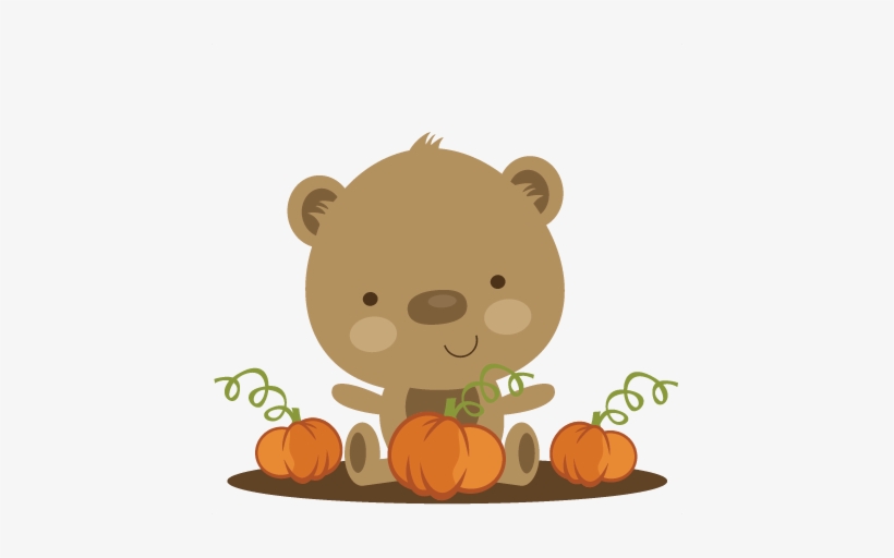 Banner Free Bear In Svg Scrapbook File Cute Cuts - Cute Pumpkin Paatch Clipart, transparent png download