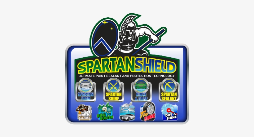 Spartan Shield - Green Clean Auto Spa, transparent png download
