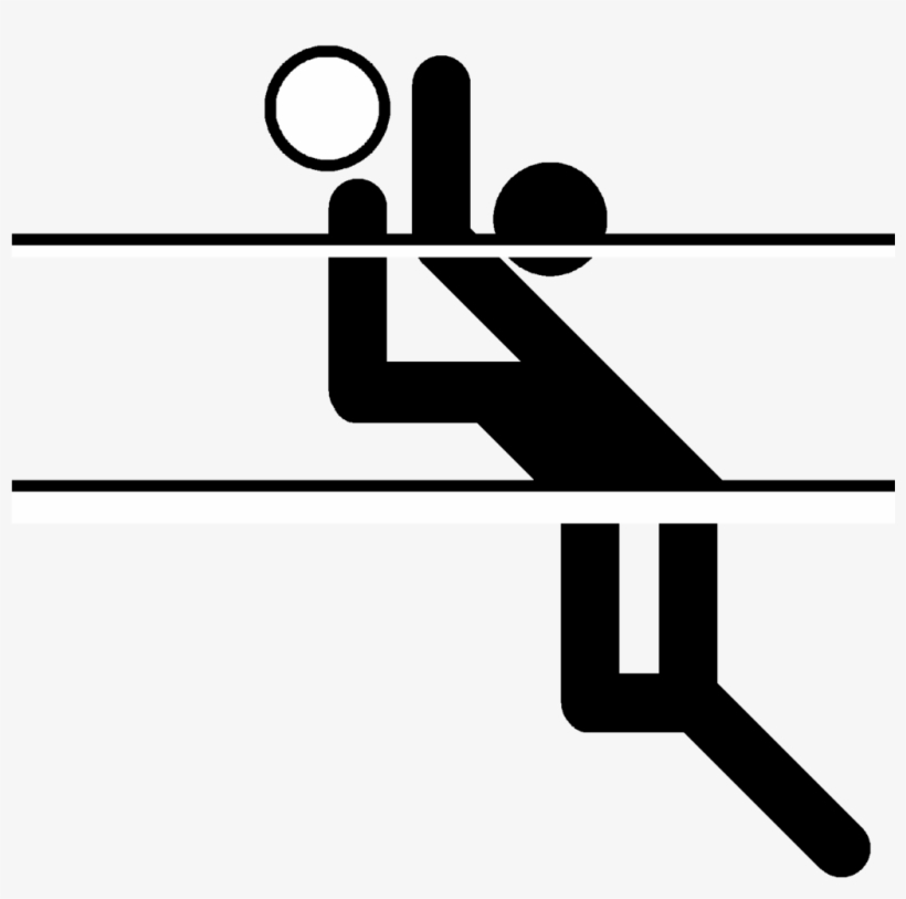 File - Volleyball-logo - Volleyball, transparent png download