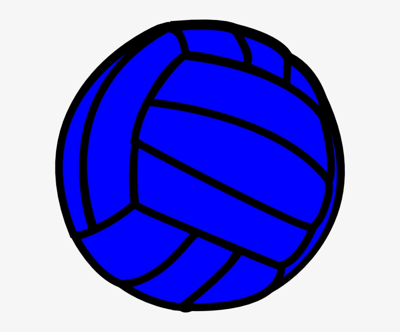 Blue Volleyball Svg Clip Arts 594 X 601 Px, transparent png download