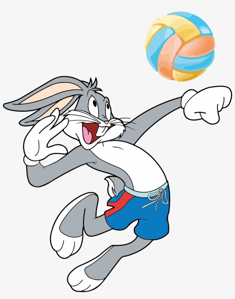 Bugs Bunny Playing Volleyball By Markdekabreak On Deviantart - Bugs Bunny Playing Volleyball, transparent png download