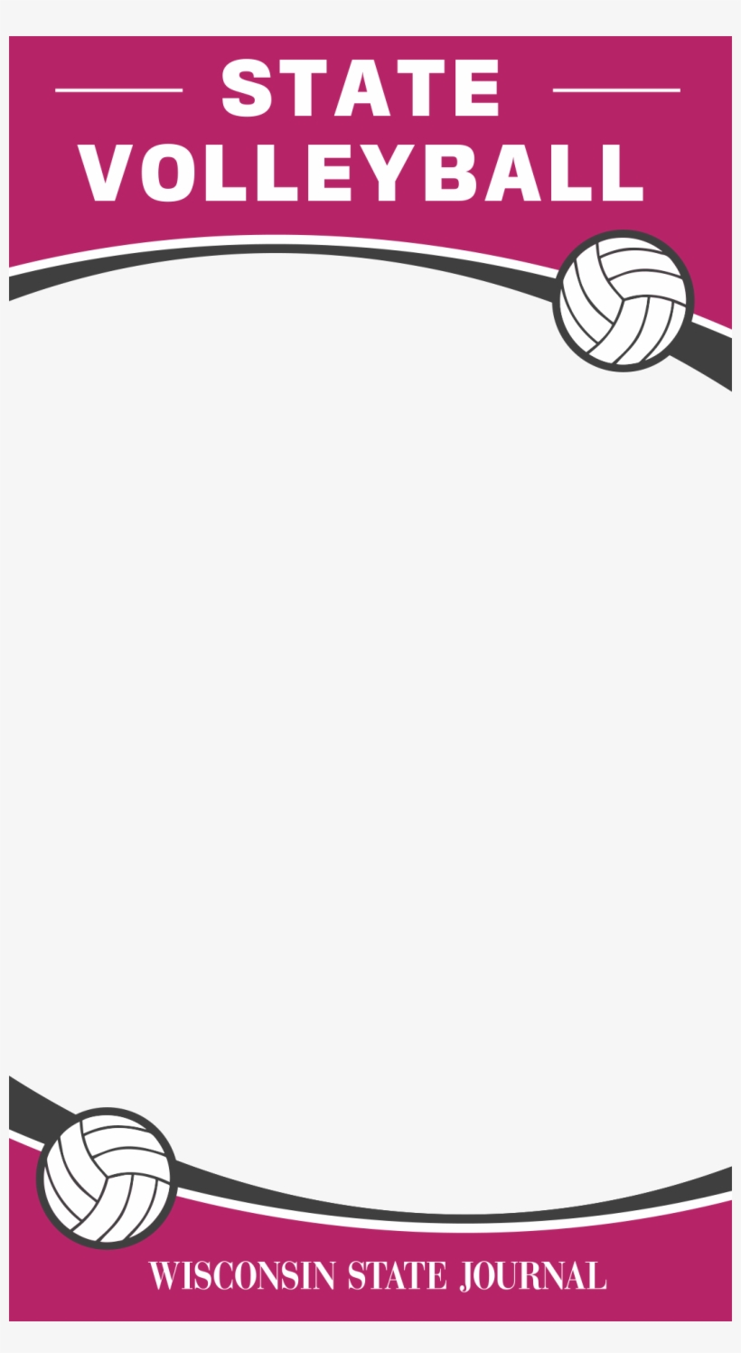 Wiaa State Girls Volleyball Preview - Volleyball Snapchat Filter, transparent png download