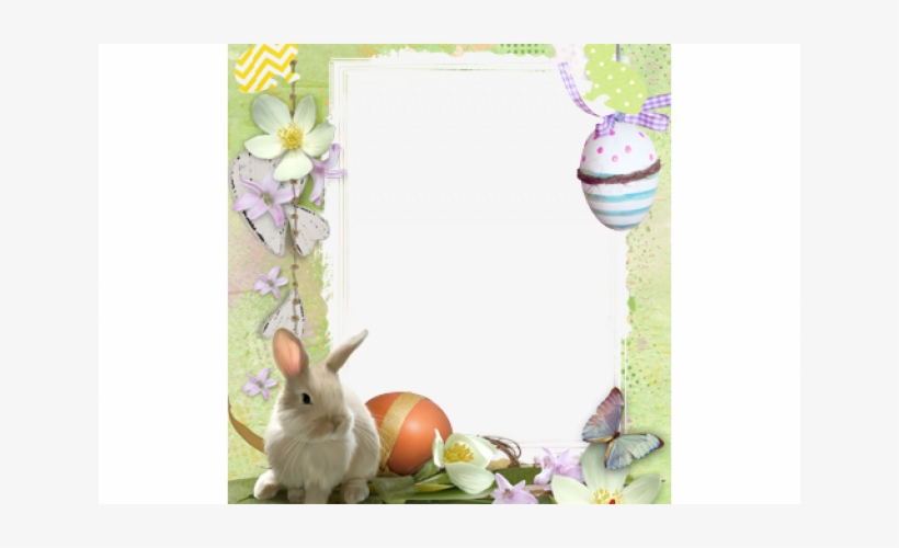 Home Find Cute Easter Bunny Framed Pictures Cartoon - Picture Frame, transparent png download