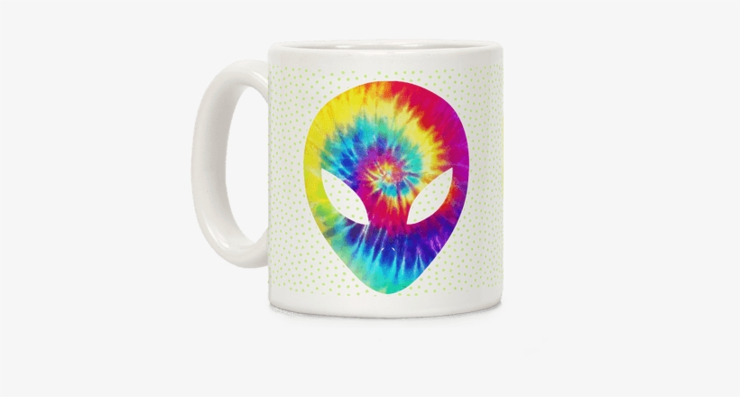 Tie Dye Alien Head Coffee Mug - Head Tank Top, transparent png download
