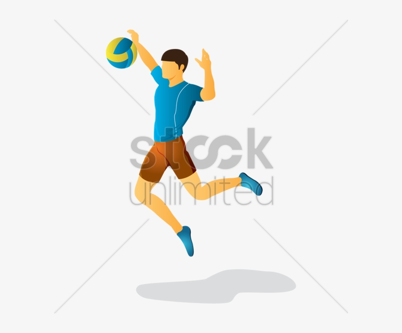 Man Playing Volleyball Clipart Volleyball Clip Art - Volleyball, transparent png download