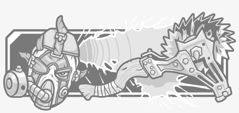 Evolution Of Buzz Axe Rampage - Krieg The Psycho Buzz Axe, transparent png download