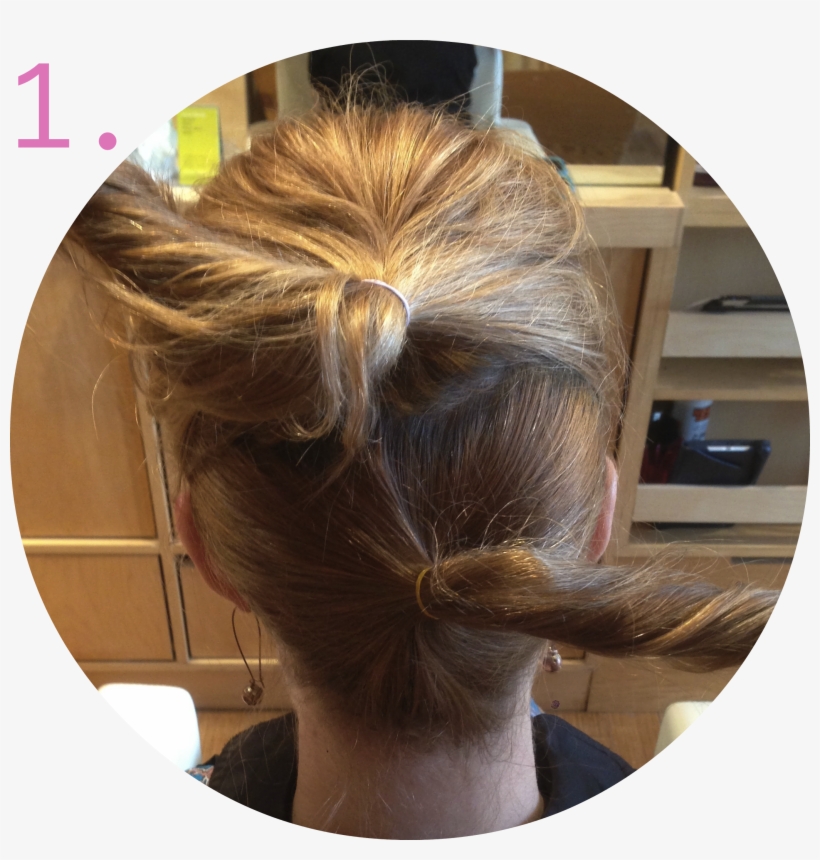 Diy Ponytail Twist - Bun, transparent png download