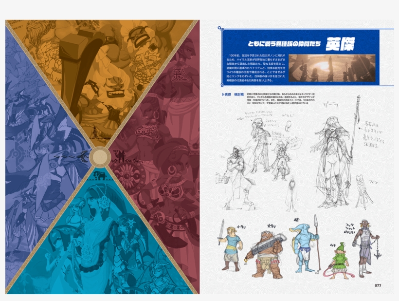 Breath Of The Wild Master Works - Zelda Creating A Champion, transparent png download