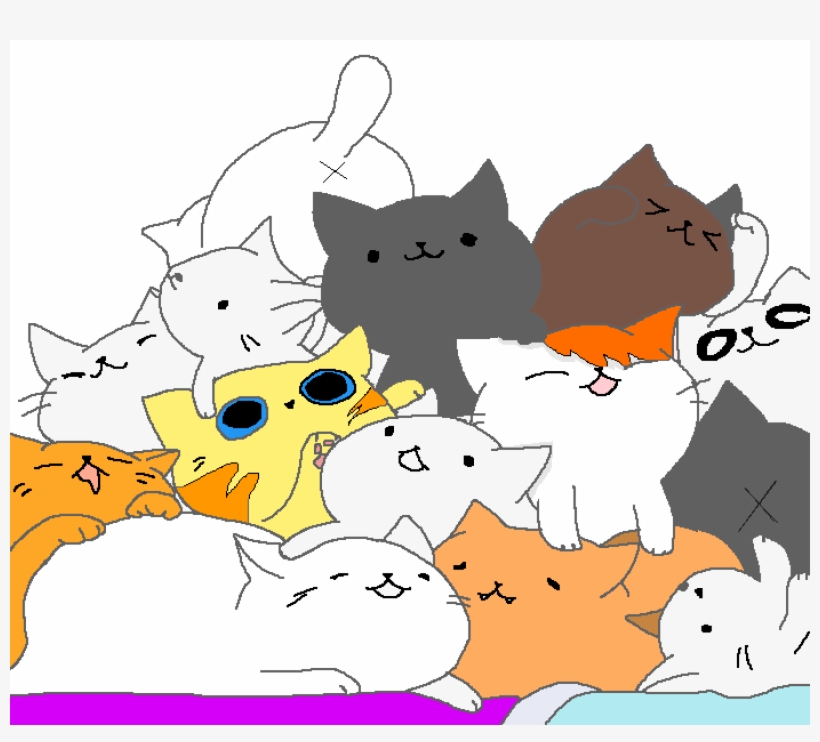 Neko~atsume - Cartoon, transparent png download