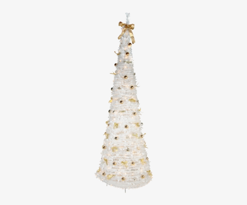 Christmas Tree W Led Pop Up Tree - Pop-up-tree Led 300cm Vit - Star Trading, transparent png download