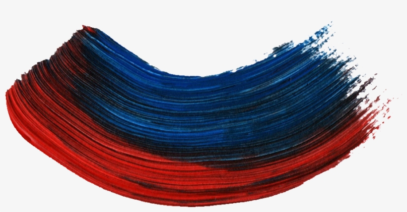 40 Paint Brush Stroke Vol - Red And Blue Paint Brush Png Transparent