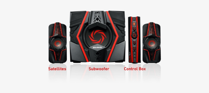 Ballista Trinity Speakers - Avermedia Ballista Trinity Gaming Speakers, 2.1 Sound, transparent png download