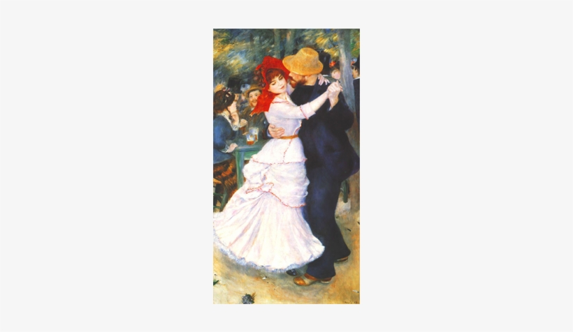 Intimidades En El Noviazgo - Pierre Auguste Renoir La Danse À Bougival, transparent png download